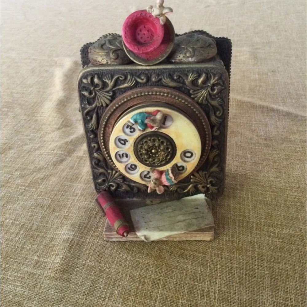 Vintage Decorative Rotary Phone Music Box